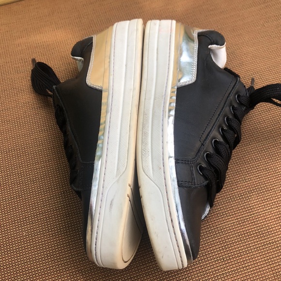 Authentic Prada Black Sneakers size 36.5 - Picture 5 of 10